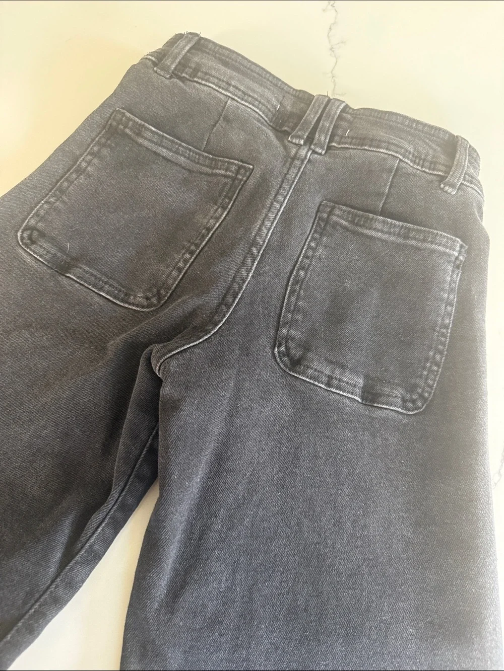 Zara kids Wide Leg marineJeans - Black size 7 years
